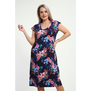 Платье женское "Эльза" масло (р-ры: 50-60) синий