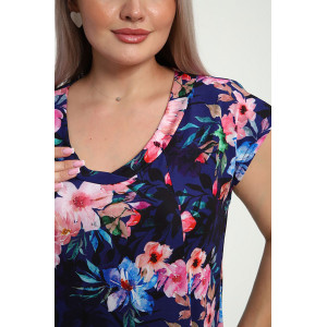 Платье женское "Эльза" масло (р-ры: 50-60) синий