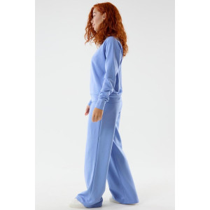 Костюм двойка женский "Грация Г" футер 3-х нитка петля (последний размер) голубой 58