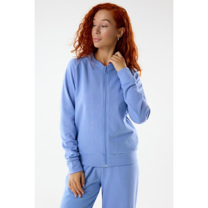 Костюм двойка женский "Грация Г" футер 3-х нитка петля (последний размер) голубой 58