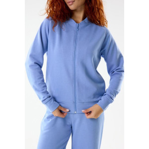 Костюм двойка женский "Грация Г" футер 3-х нитка петля (последний размер) голубой 58