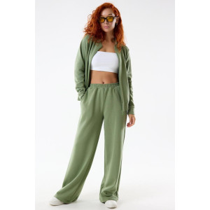 Костюм двойка женский "Грация Х" футер 3-х нитка петля (последний размер) олива 56