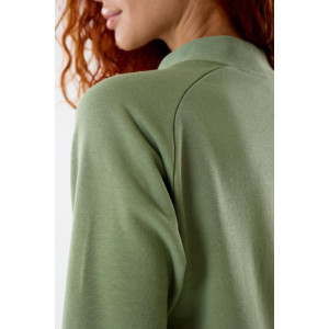 Костюм двойка женский "Грация Х" футер 3-х нитка петля (последний размер) олива 56