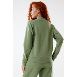 Костюм двойка женский "Грация Х" футер 3-х нитка петля (последний размер) олива 56