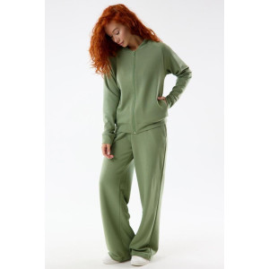 Костюм двойка женский "Грация Х" футер 3-х нитка петля (последний размер) олива 56
