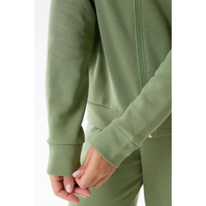 Костюм двойка женский "Грация Х" футер 3-х нитка петля (последний размер) олива 56