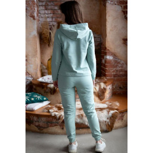 Костюм двойка женский "Улла А" футер 2-х нитка (последний размер) зеленый 46