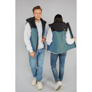 Жилетка унисекс "Хит М" полиэстер (последний размер) бирюзовый 46,48