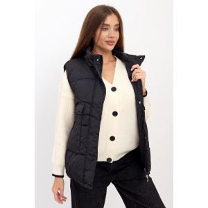 Жилет женский "Модный Ч" полиэстер (последний размер) черный 50 Жилет женский "Модный Ч" полиэстер (последний размер) черный 50