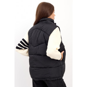 Жилет женский "Модный Ч" полиэстер (последний размер) черный 50 Жилет женский "Модный Ч" полиэстер (последний размер) черный 50