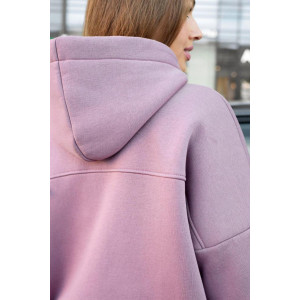 Толстовка женская укороченная "Алина Б" 10207 футер 3-х нитка с начёсом (последний размер) брусника 52,54