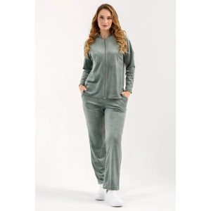 Костюм двойка женский "Домашний 2" 2252-В трикотаж (последний размер) зеленый 52