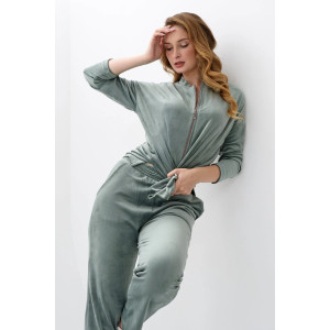 Костюм двойка женский "Домашний 2" 2252-В трикотаж (последний размер) зеленый 52