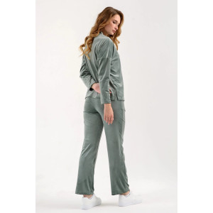 Костюм двойка женский "Домашний 2" 2252-В трикотаж (последний размер) зеленый 52