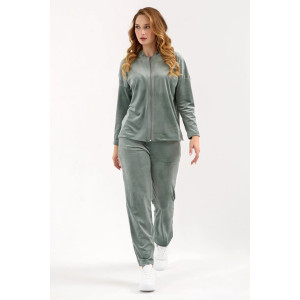 Костюм двойка женский "Домашний 2" 2252-В трикотаж (последний размер) зеленый 52