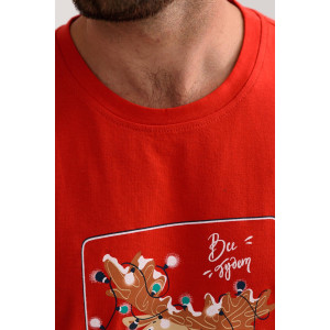 Пижама мужская "Все будет!" 2262-К трикотаж (последний размер) красный 48,50,52 Пижама мужская "Все будет!" 2262-К трикотаж (последний размер) красный 48,50,52