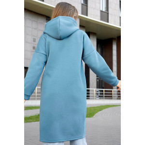 Толстовка женская "Алина И" футер 3-х нитка с начёсом (последний размер) индиго 54,58,60