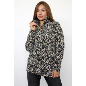 Толстовка женская "Микс Л" флис (последний размер) леопард 46,50 Толстовка женская "Микс Л" флис (последний размер) леопард 46,50