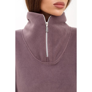 Толстовка женская "Микс Д" флис (последний размер) баклажан 46