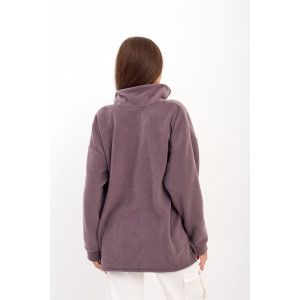 Толстовка женская "Микс Д" флис (последний размер) баклажан 46