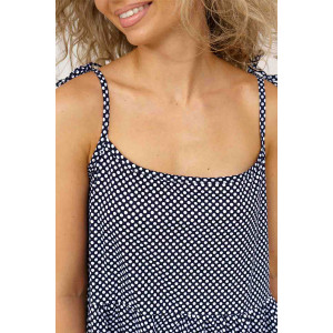 Сарафан женский 1495/1 кулирка (последний размер) синий-белый 44,56