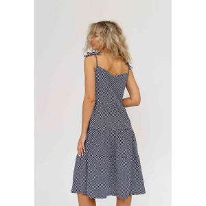 Сарафан женский 1495/1 кулирка (последний размер) синий-белый 44,56