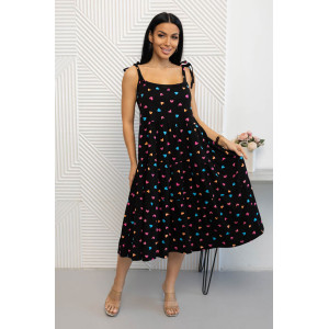 Сарафан женский 1495/11 кулирка (последний размер) черный 50,52