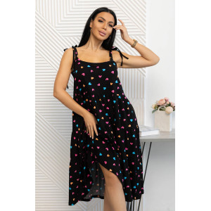 Сарафан женский 1495/11 кулирка (последний размер) черный 50,52