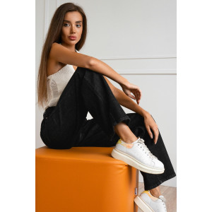 Брюки женские "Трубы Ч" джинс (последний размер) черный 50