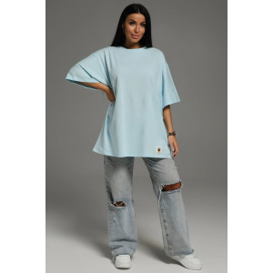 Футболка женская "Анита-2" кулирка (последний размер) голубой 56-66