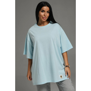 Футболка женская "Анита-2" кулирка (последний размер) голубой 56-66