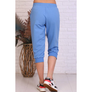 Бриджи женские "Ричи" футер 2-х нитка (последний размер) голубой 50,52 Бриджи женские "Ричи" футер 2-х нитка (последний размер) голубой 50,52