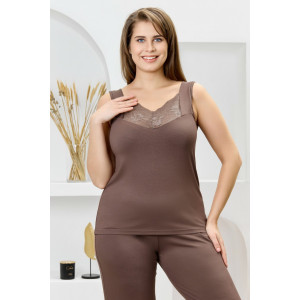Пижама женская "Джара-2" вискоза (р-ры: 46-60) коричневый