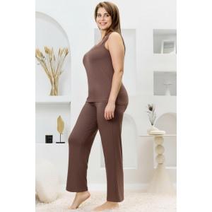 Пижама женская "Джара-2" вискоза (р-ры: 46-60) коричневый