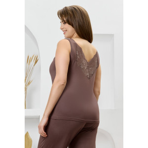 Пижама женская "Джара-2" вискоза (р-ры: 46-60) коричневый