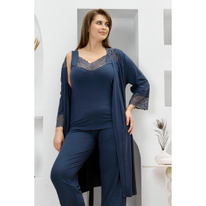 Пижама женская "Джара-2" вискоза (р-ры: 46-60) антрацит