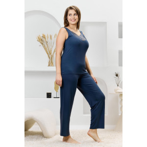 Пижама женская "Джара-2" вискоза (р-ры: 46-60) антрацит