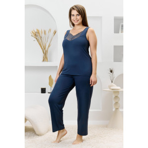 Пижама женская "Джара-2" вискоза (р-ры: 46-60) антрацит