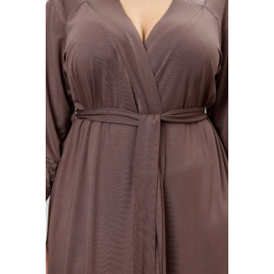 Халат женский "Джара-3" вискоза (р-ры: 46-60) коричневый