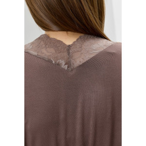 Халат женский "Джара-3" вискоза (р-ры: 46-60) коричневый