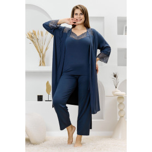 Халат женский "Джара-3" вискоза (р-ры: 46-60) антрацит