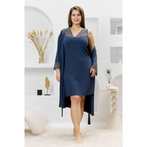 Халат женский "Джара-3" вискоза (р-ры: 46-60) антрацит