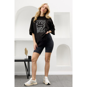 Шорты-велосипедки женские "Флеш-2" рибана (р-ры: 42-52) серый