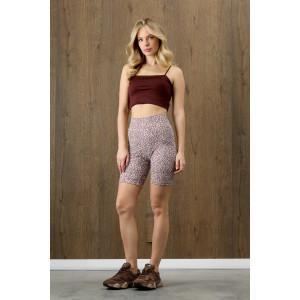 Шорты-велосипедки женские "Флеш-2" рибана (р-ры: 42-52) бежевый