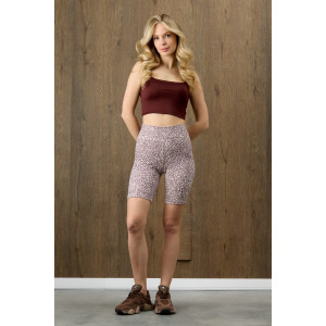 Шорты-велосипедки женские "Флеш-2" рибана (р-ры: 42-52) бежевый