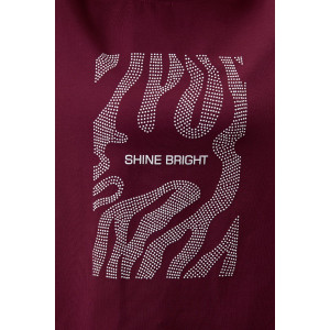 Футболка женская "Флеш-5" кулирка с лайкрой (р-ры: 44-54) бордовый