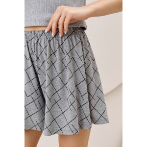 Костюм двойка женский "Каперс-2" кашкорсе-кулирка (р-ры: 44-54) серый