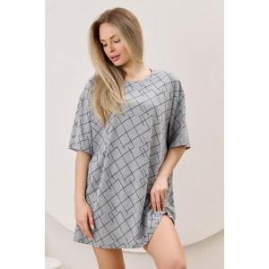 Туника женская "Каперс-1" кулирка меланж (р-ры: 44-54) серый