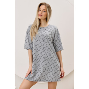 Туника женская "Каперс-1" кулирка меланж (р-ры: 44-54) серый