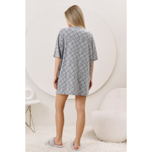 Туника женская "Каперс-1" кулирка меланж (р-ры: 44-54) серый